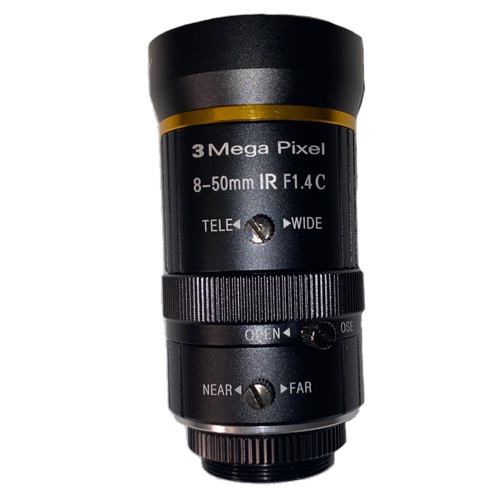 Arducam 8-50mm IR F1.4C C-Mount Zoom Lens for IMX477 Raspberry Pi HQ Cameras